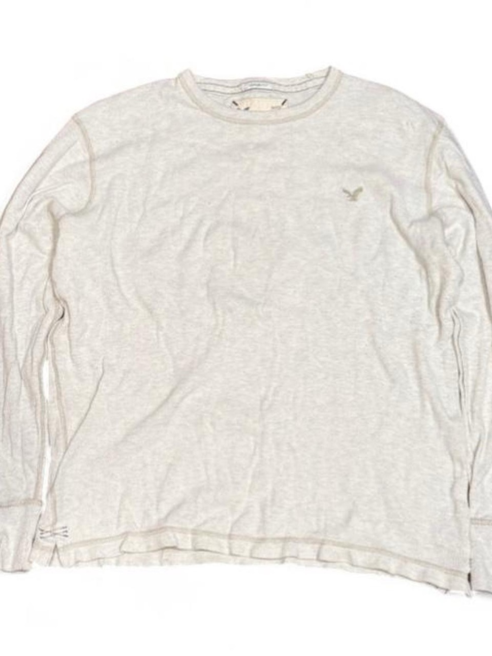 Y2K American Eagle Embroidered Thermal Longsleeve Shirt
